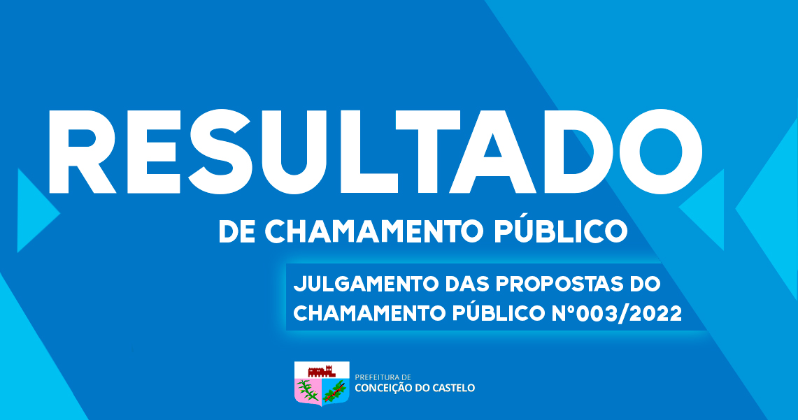 RESULTADO DE CHAMAMENTO PÚBLICO N.º 03/2022
