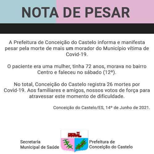 NOTA DE PESAR