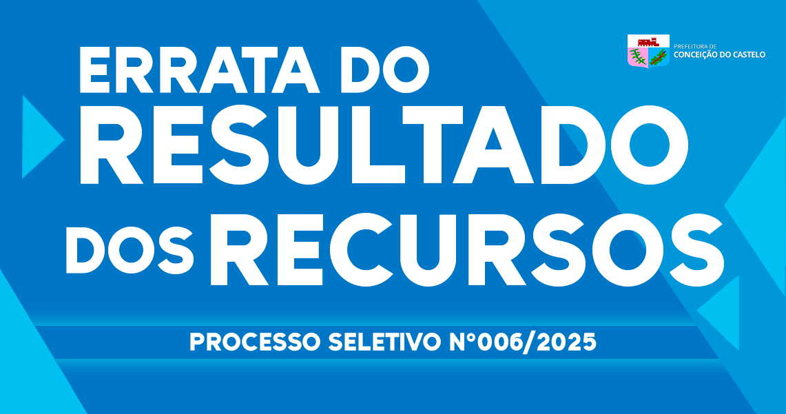 ERRATA DO RESULTADO DOS RECURSOS