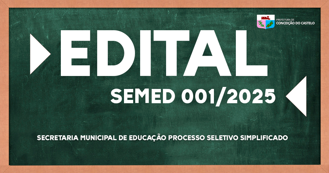 EDITAL SEMED N°001/2025