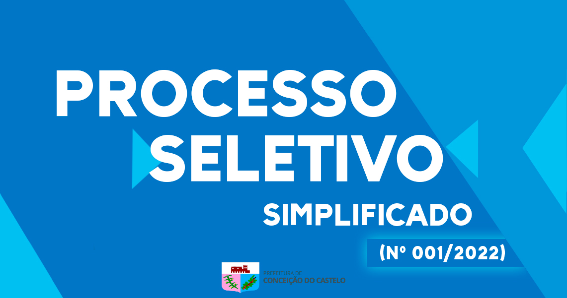 EDITAL DE PROCESSO SELETIVO SIMPLIFICADO Nº 001/2022