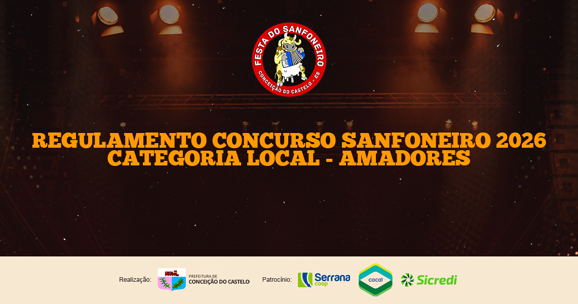 REGULAMENTO CONCURSO DE SANFONEIROS LOCAIS 2026