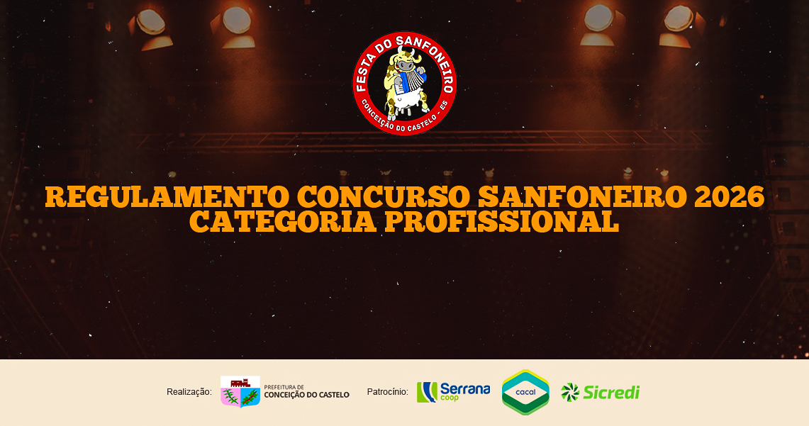 REGULAMENTO CONCURSO DE SANFONEIRO PROFISSIONAL 2026
