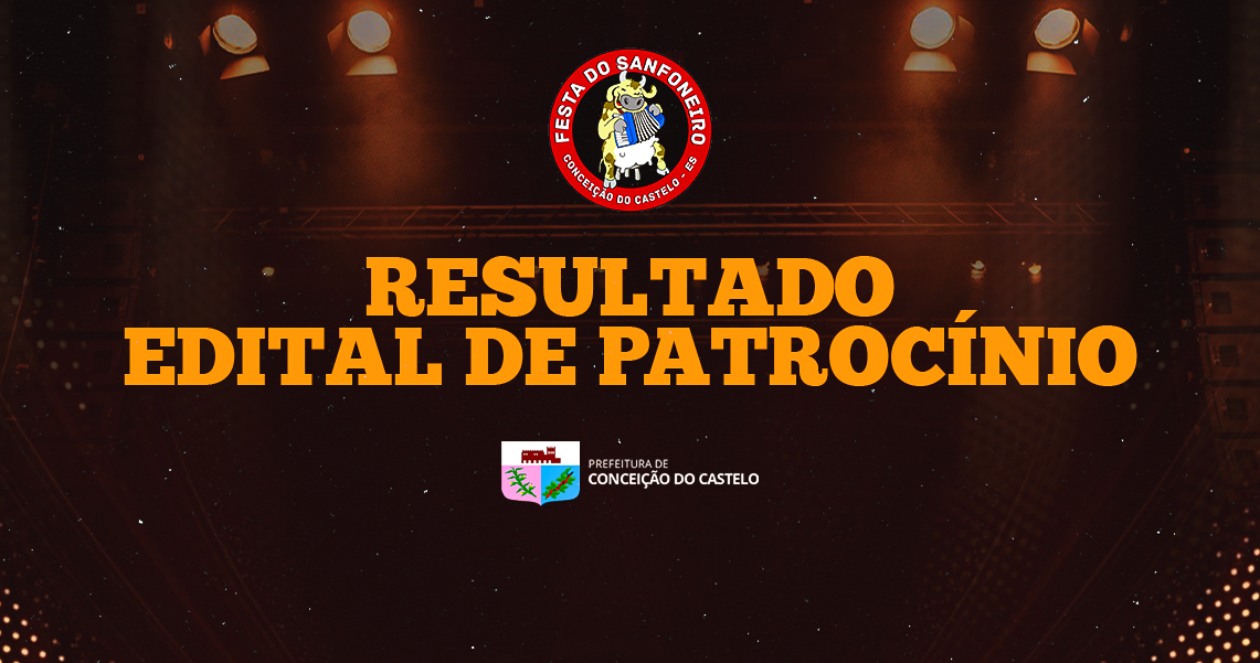 RESULTADO EDITAL DE PATROCÍNIO