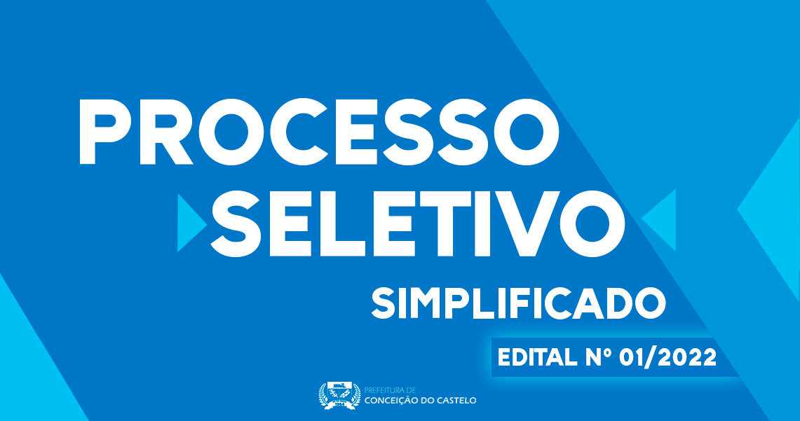 EDITAL Nº 01/2022 PROCESSO SELETIVO SIMPLIFICADO 