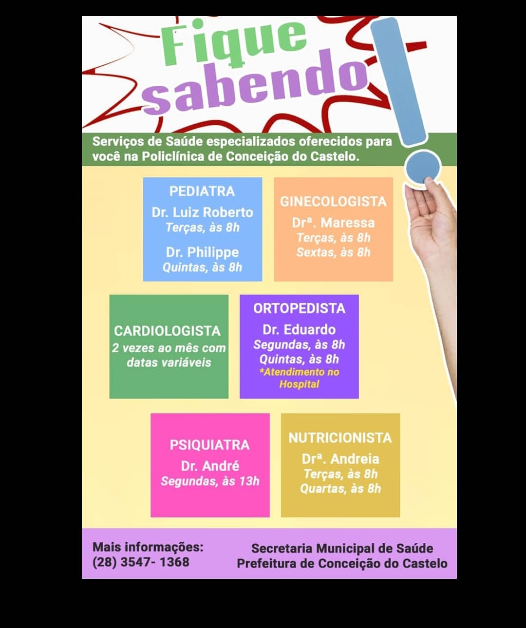 Fique sabendo!