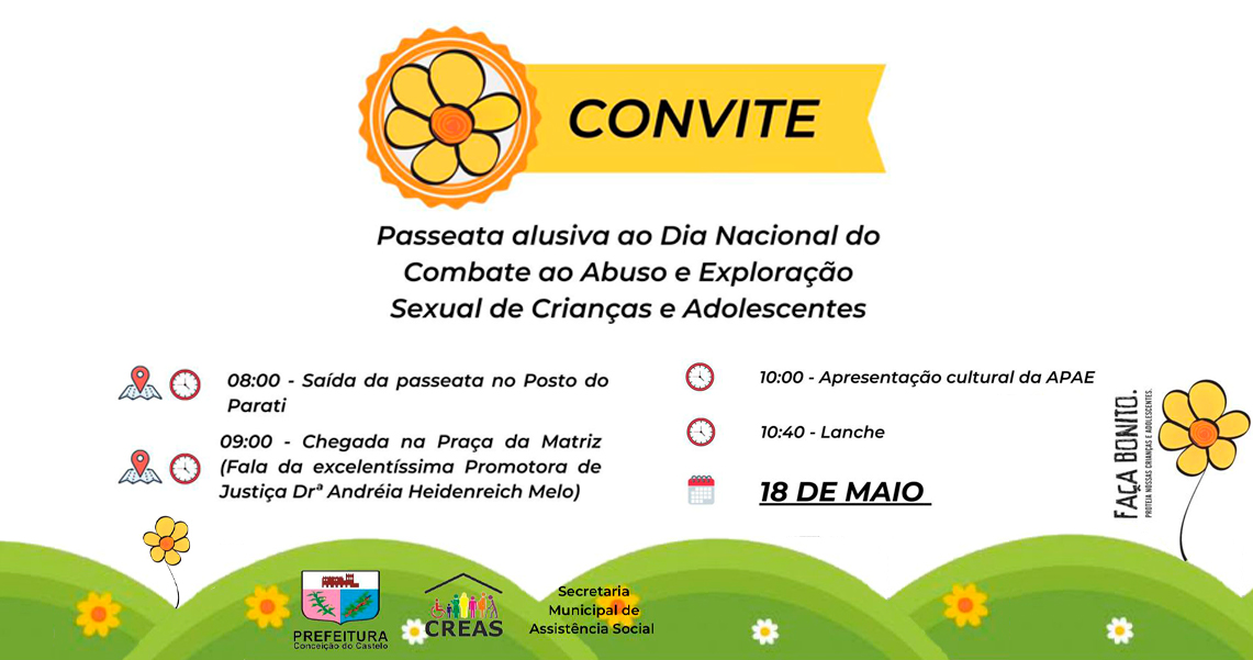 PASSEATA EM DEFESA DOS DIREITOS DA CRIANÇAS E DOS ADOLESCENTES