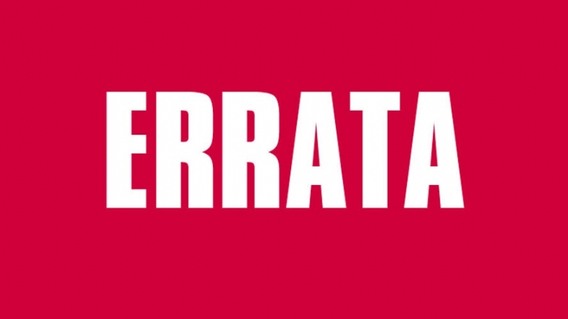 ERRATA Nº. 002