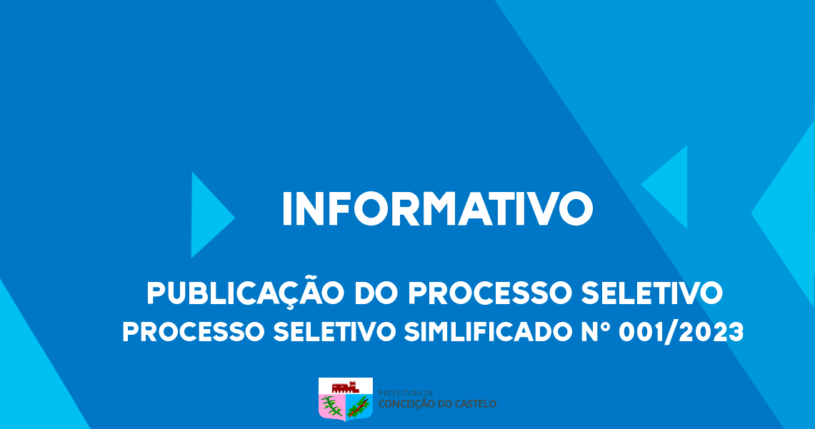 LANÇAMENTO DE EDITAL PARA PROCESSO SELETIVO 2023