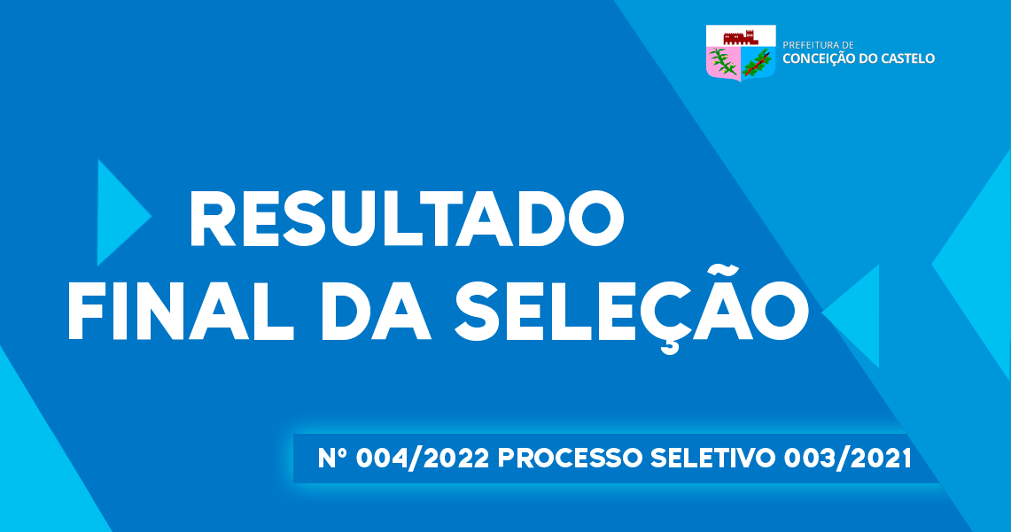 RESULTADO FINAL DA SELEÇÃO - EDITAL SEMED - 001/2023