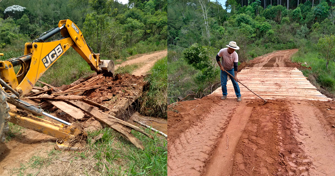 OBRAS CONCLUI CONSTRUÇÃO DE PONTE NA LOCALIDADE DE BOM SUCESSO 