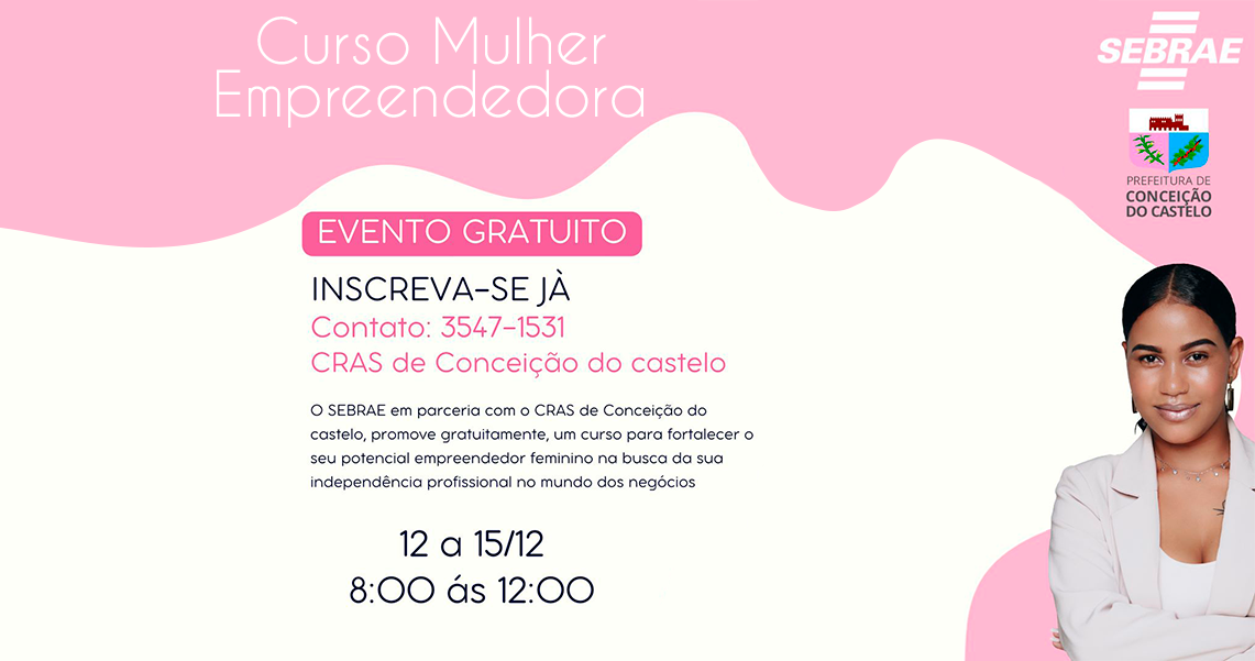 CURSO DE EMPREENDEDORISMO CAPACITA MULHERES