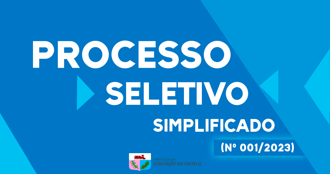 EDITAL DE PROCESSO SELETIVO SIMPLIFICADO N° 001/2023
