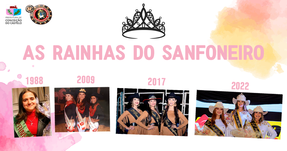 AS RAINHAS E PRINCESAS DA FESTA DO SANFONEIRO