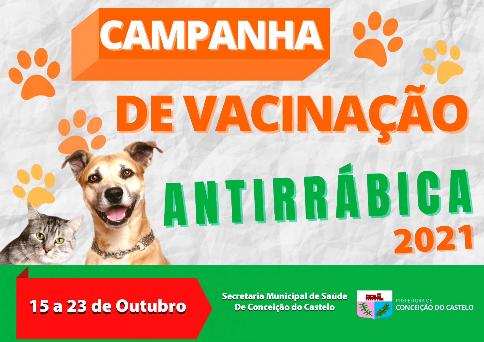 CAMPANHA DE VACINAÇÃO ANTIRRÁBICA