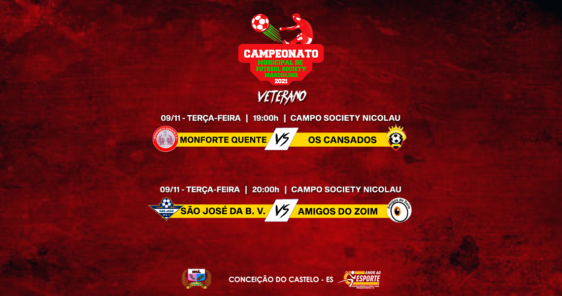 1ª RODADA DO FUTEBOL SOCIETY MASCULINO VETERANO