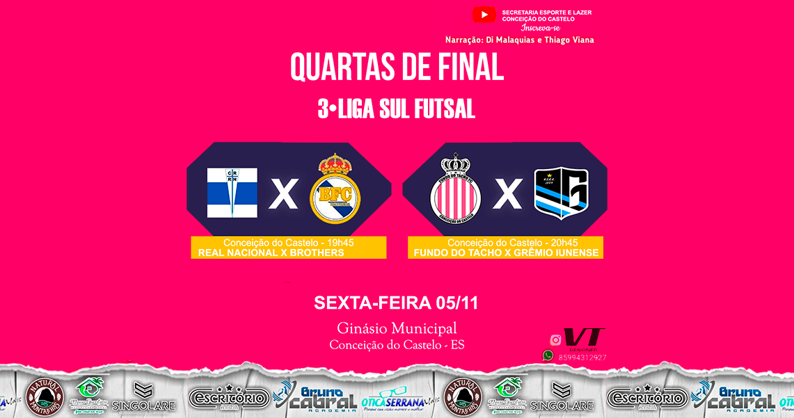 QUARTAS DE FINAL 3ª LIGA SUL FUTSAL