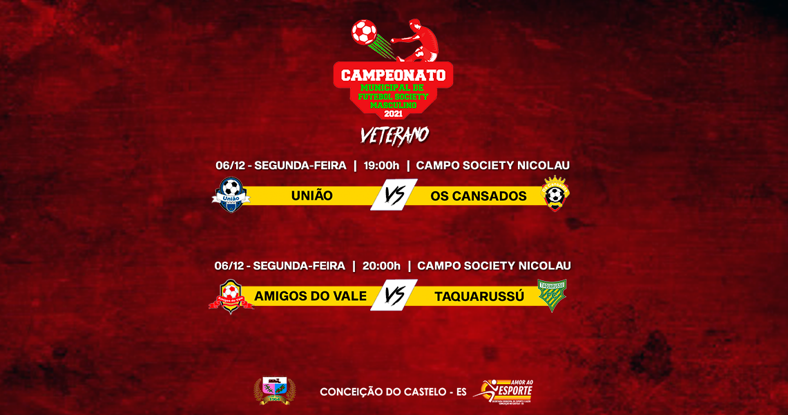 5ª RODADA DO FUTEBOL SOCIETY MASCULINO VETERANO