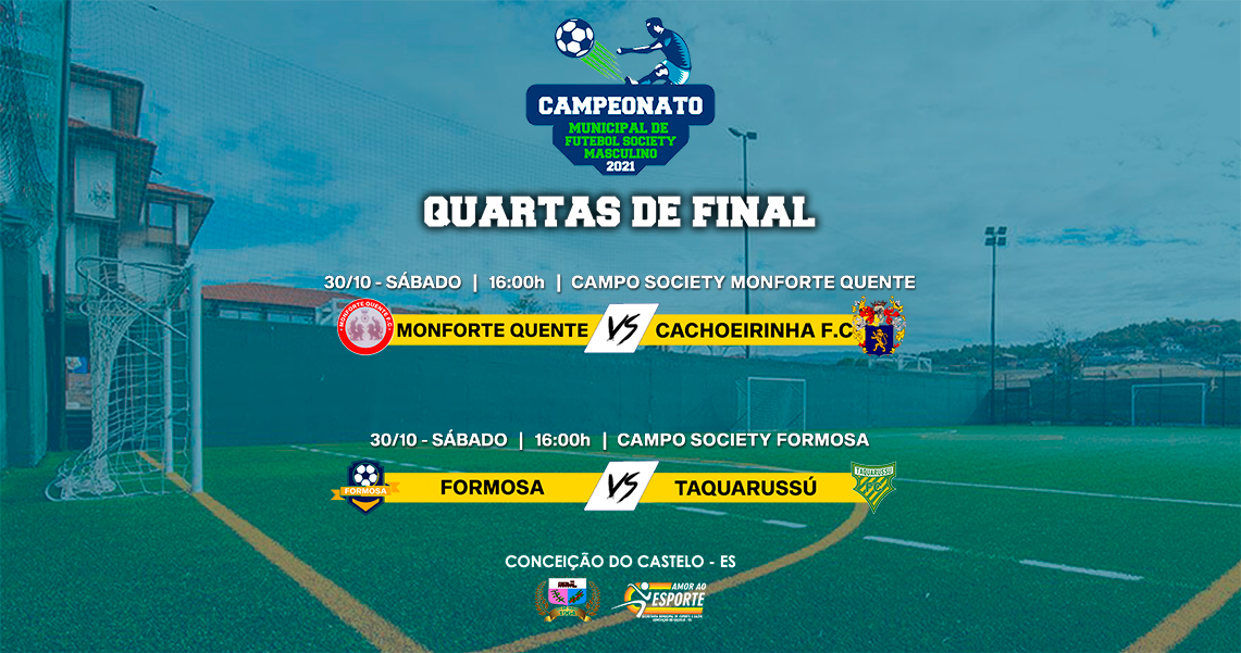 QUARTAS DE FINAL DO FUTEBOL SOCIETY MASCULINO