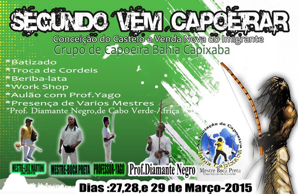 Conceição do Castelo sedia o 2º Vem Capoeirar