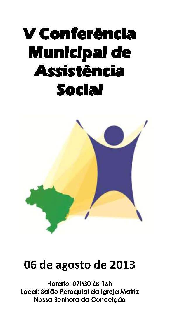 V Conferência Municipal de Assistência Social no dia 06 de agosto
