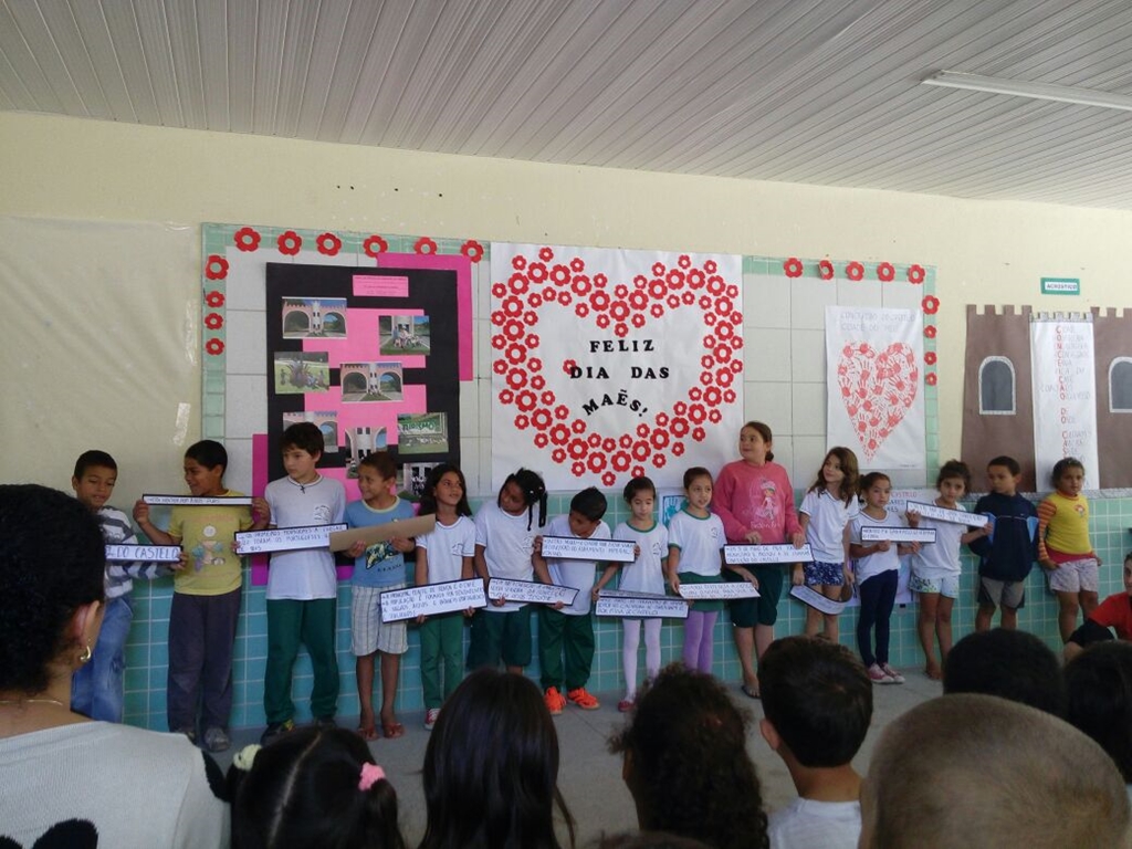 Alunos da UMEF Antônio Padoani apresentou projeto sobre o município
