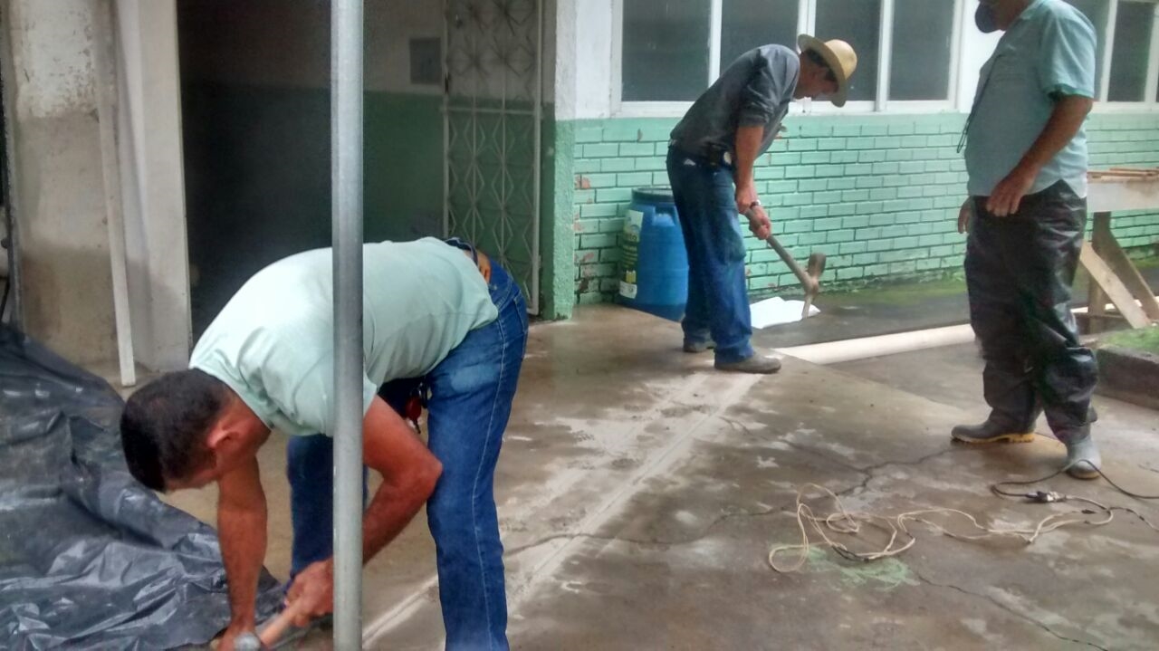 Estão em andamento as obras de implantação do Cartório Eleitoral e do Departamento de Identificação da Prefeitura