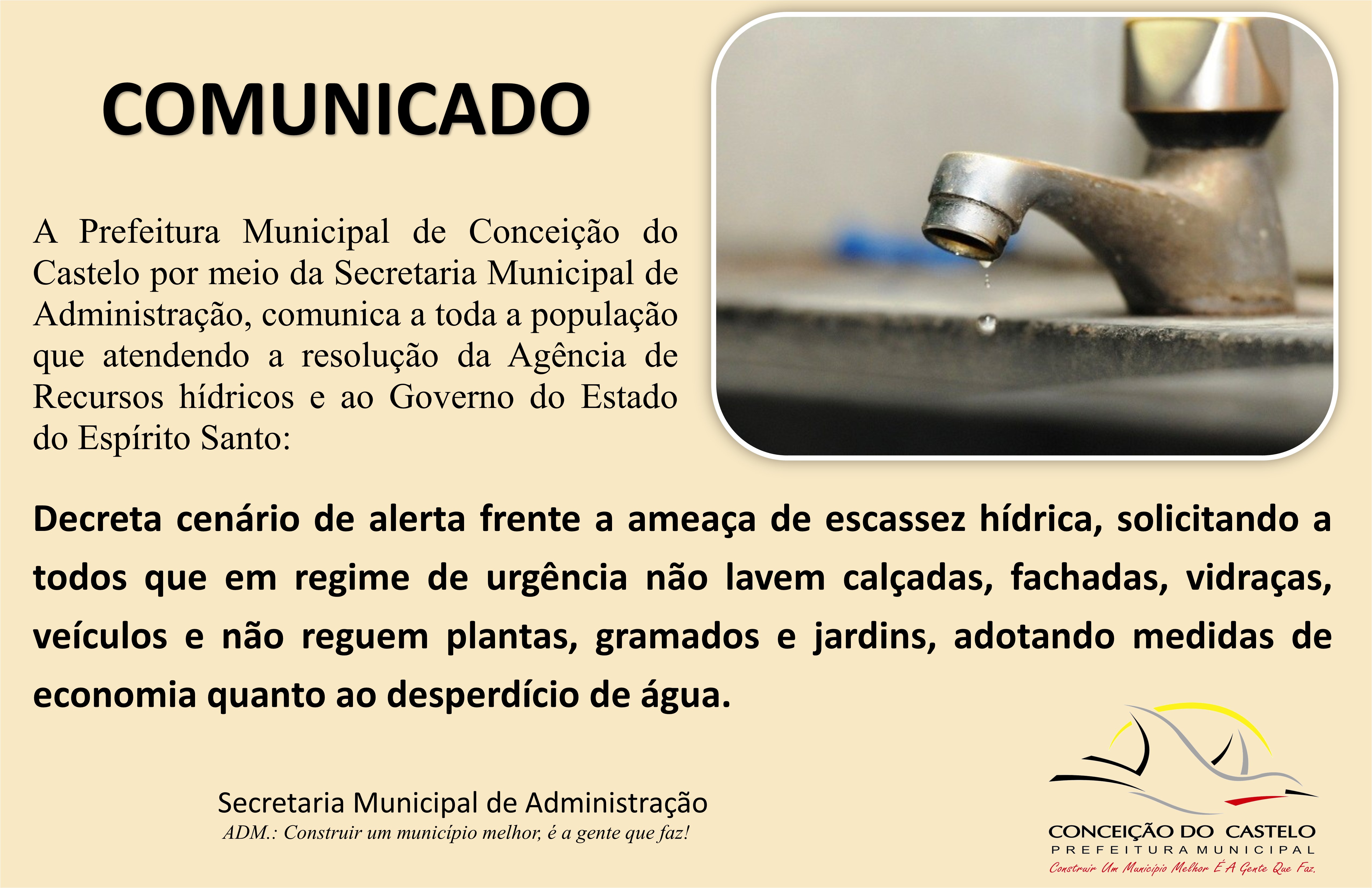 COMUNICADO do Poder Executivo