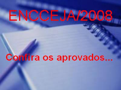 A Secretaria Municipal de Educação de Conceição do Castelo divulga os candidatos aprovados no ENCCEJA/2008
