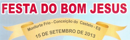 Festa do Bom Jesus em Monforte Frio nos dias 12 a 15 de setembro