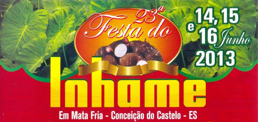 23ª Festa do Inhame em Mata Fria nos dias 14, 15 e 16 junho