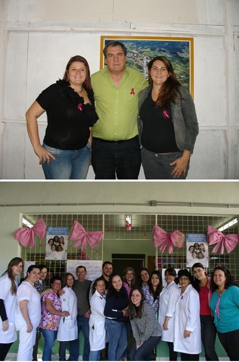 SECRETARIA DE SAÚDE  PROMOVEU O “OUTUBRO ROSA” NA PREVENÇÃO DO CÂNCER DE MAMA E COLO DO ÚTERO