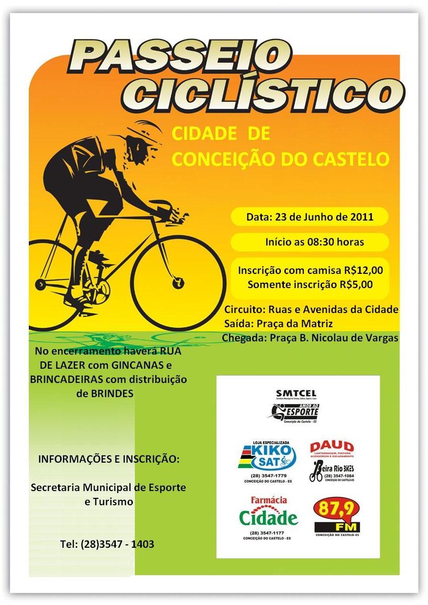 VEM AI O PASSEIO CICLÍSTICO NA CIDADE DE CONCEIÇÃO DO CASTELO